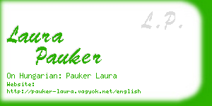 laura pauker business card
